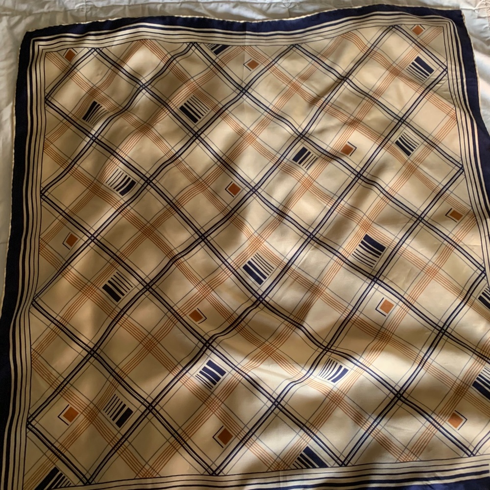 Vintage MCM Adolfo Square Retro Silk Scarf - Picture 2 of 6